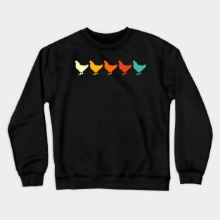 Vintage Retro Chicken Crewneck Sweatshirt